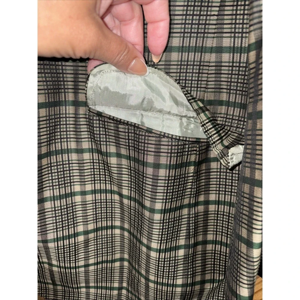 VTG Hart Schaffner Marx Jack Nicklaus Plaid Blazer Men 44R Sport Coat Union Made